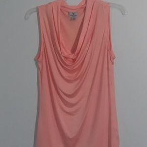 Peach sleeveless top
